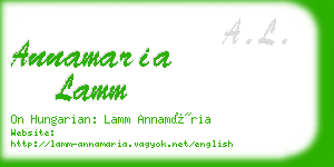 annamaria lamm business card